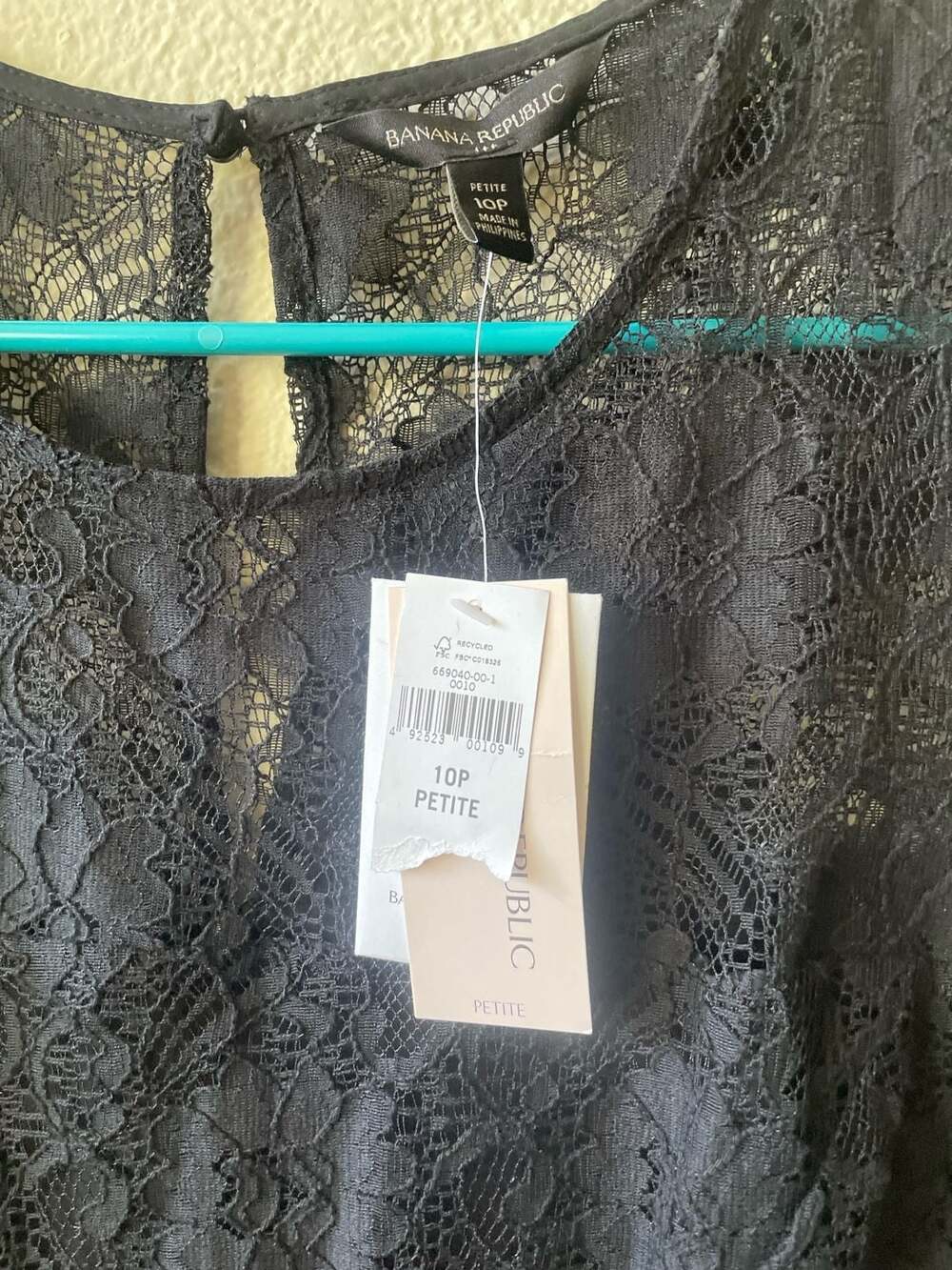 Banana Republic Black Lace Sleeveless Fit & Flare Dress - Picture 4 of 6
